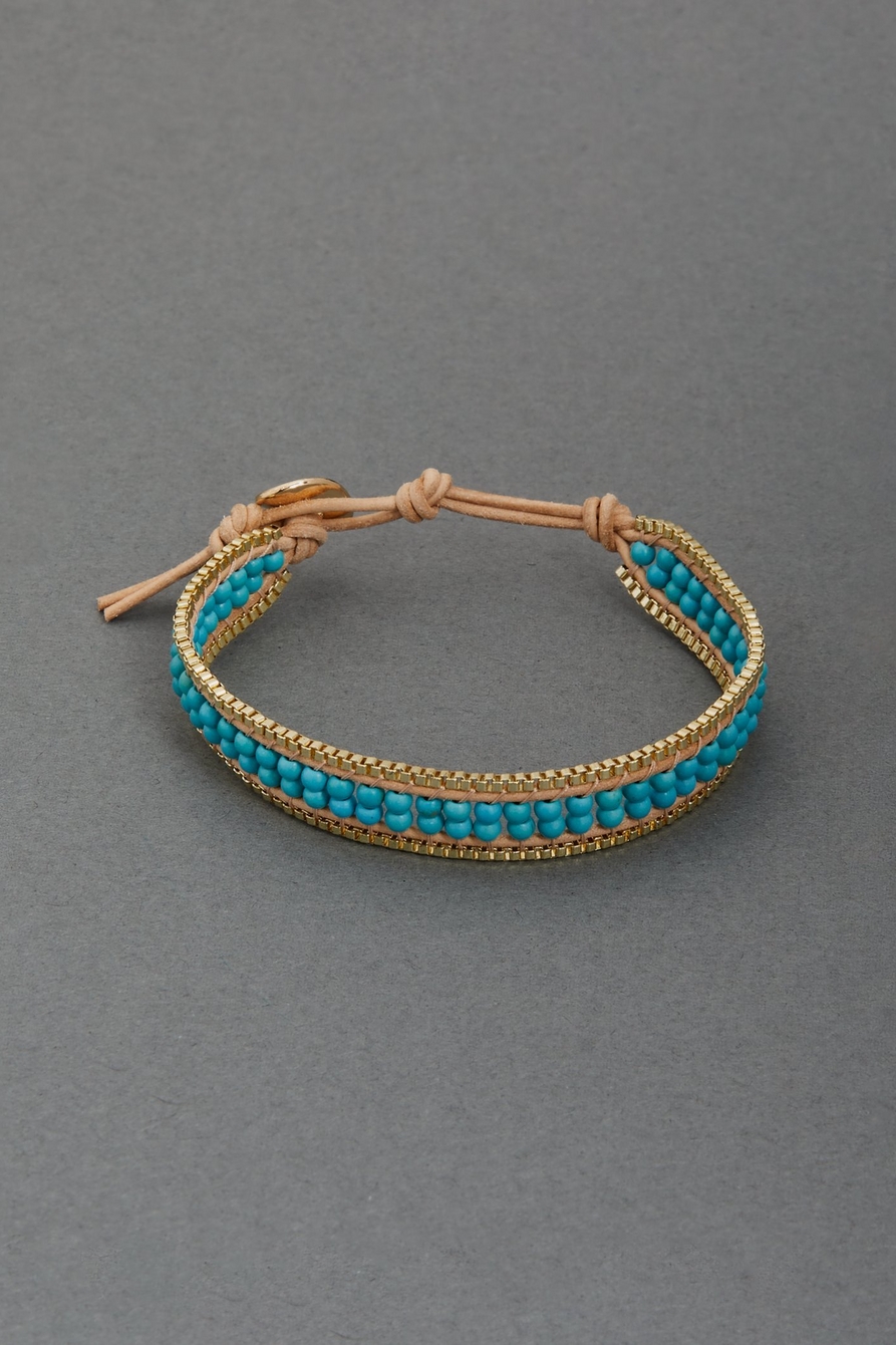 turquoise wrap bracelet